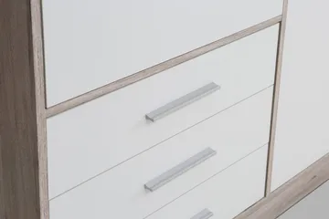 Ashgate Garderobe 207 cm - Brun/Hvit - Oppbevaring - Klesoppbevaring - Garderober & garderobesystem
