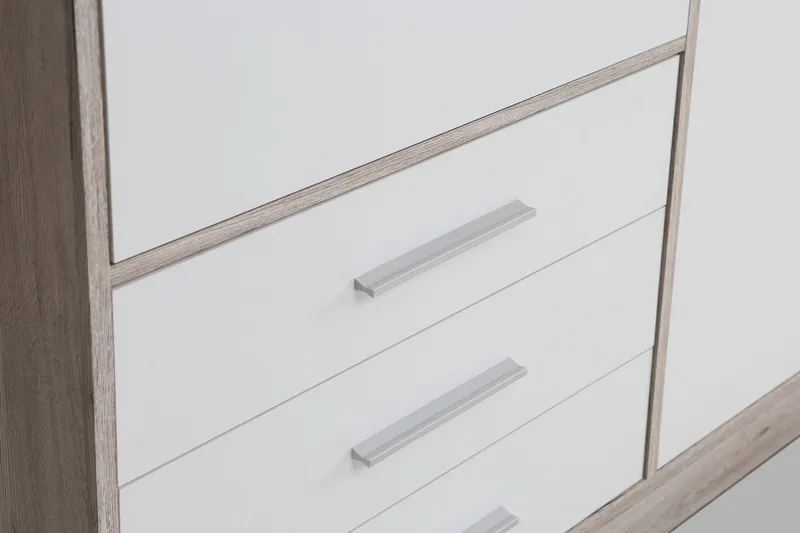 Ashgate Garderobe 207 cm - Brun/Hvit - Oppbevaring - Klesoppbevaring - Garderober & garderobesystem