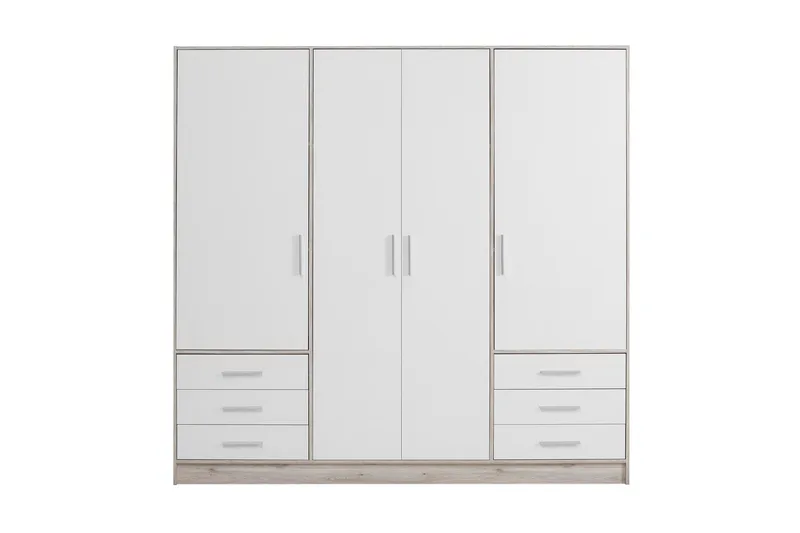 Ashgate Garderobe 207 cm, Brun/Hvit