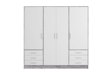 Ashgate Garderobe 207 cm - Grå/Hvit - Oppbevaring - Klesoppbevaring - Garderober & garderobesystem