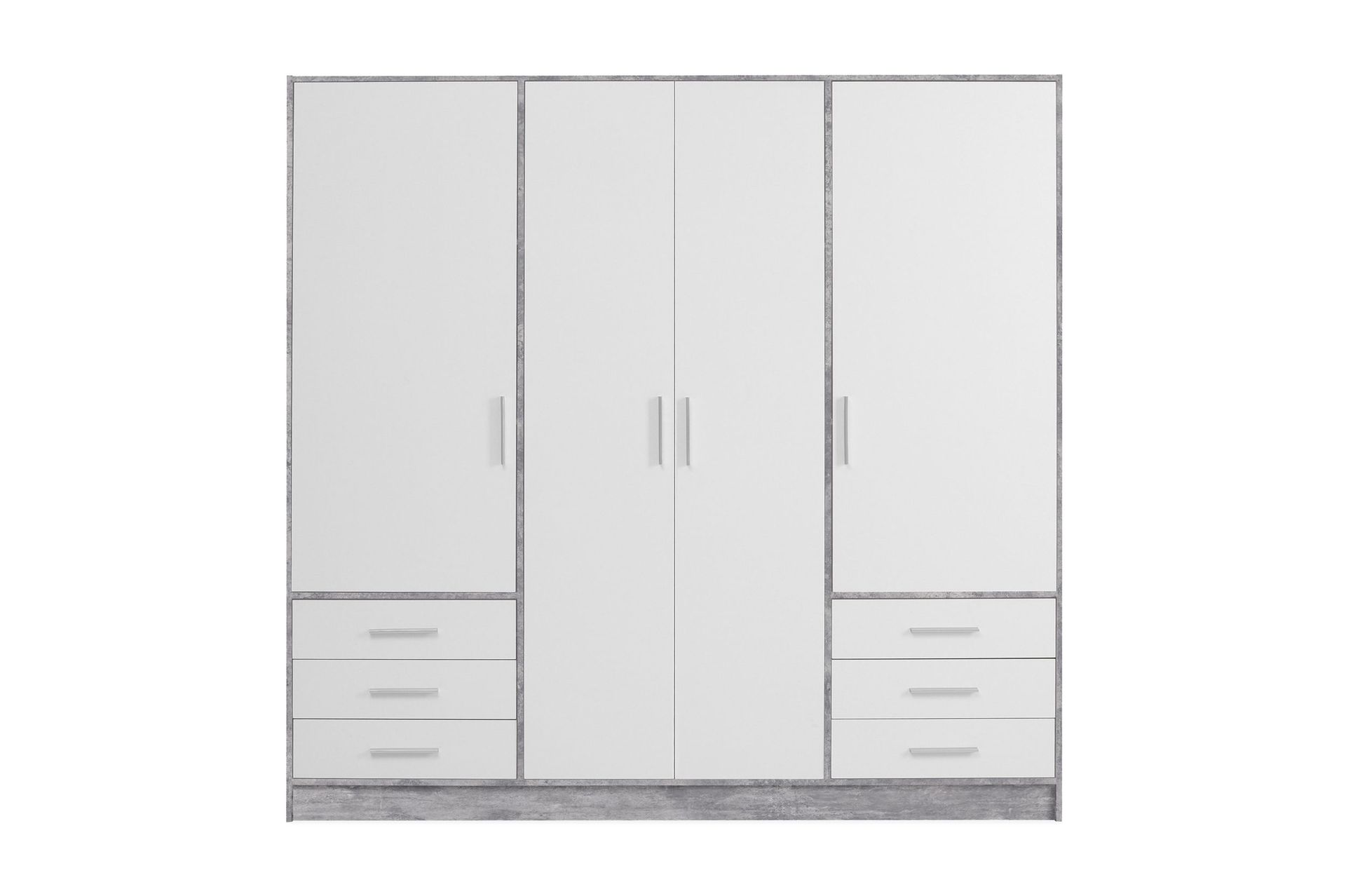 Ashgate Garderobe 207 cm - Grå/Hvit