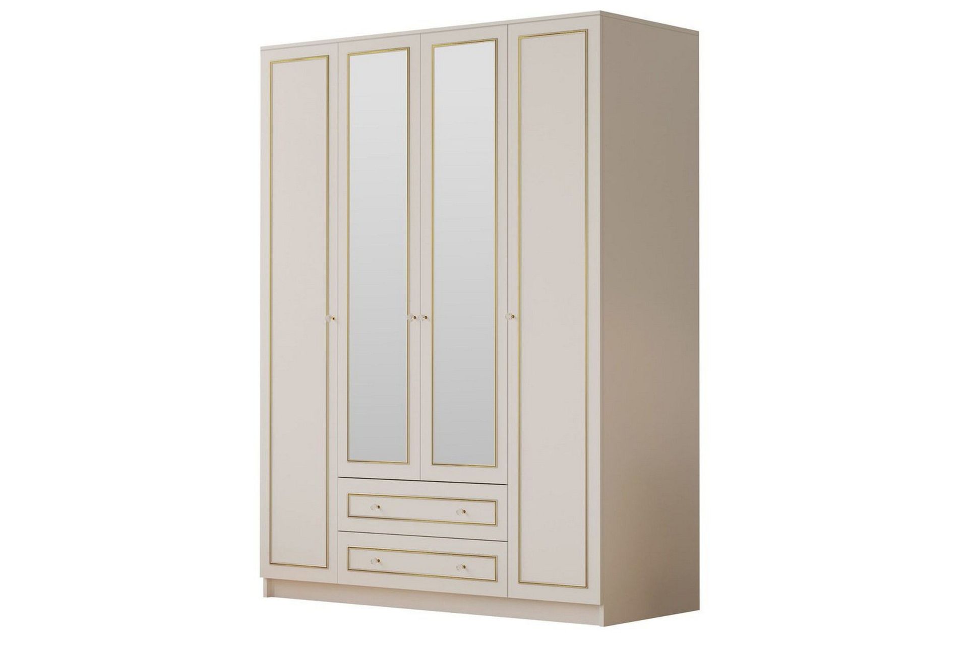 Auric Garderobe 140x180 cm - Matt Hvit