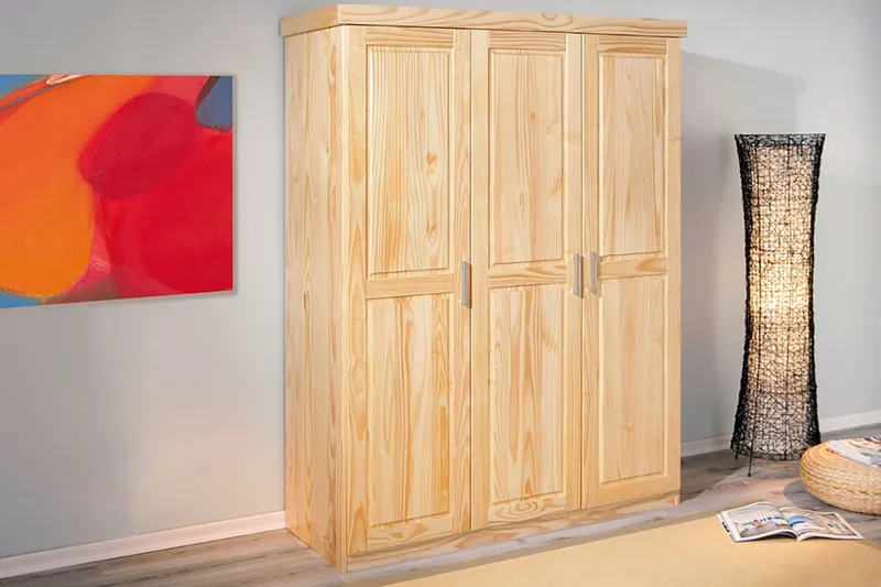 Bailey Garderobe 140 cm - Furu - Oppbevaring - Klesoppbevaring - Garderober & garderobesystem