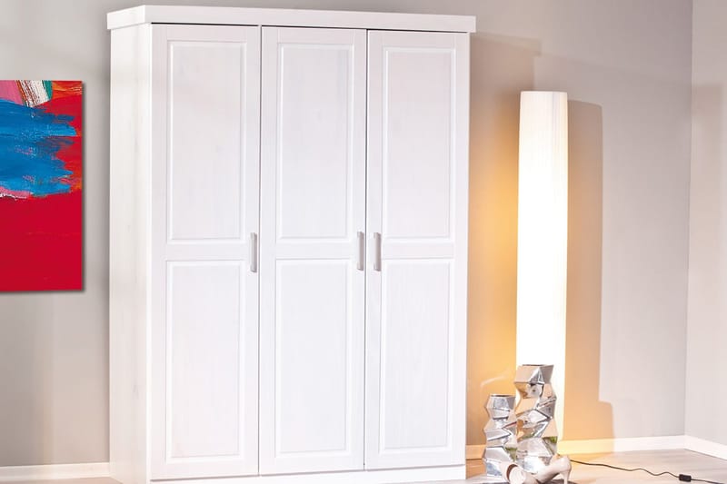 Bailey Garderobe 140 cm - Hvit - Oppbevaring - Klesoppbevaring - Garderober & garderobesystem