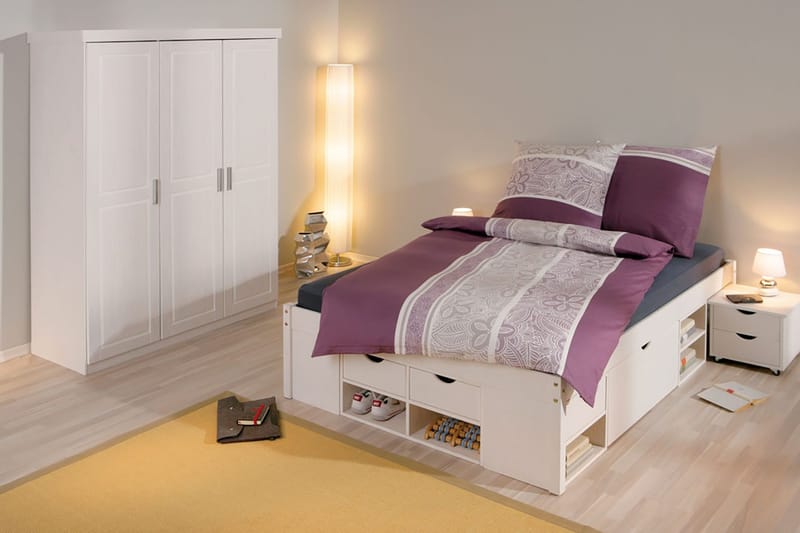 Bailey Garderobe 140 cm - Hvit - Oppbevaring - Klesoppbevaring - Garderober & garderobesystem