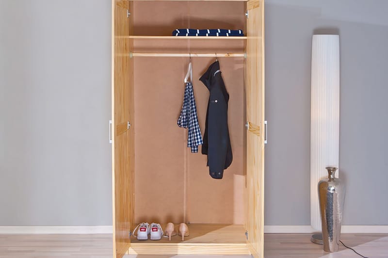 Bailey Garderobe 95 cm - Furu - Oppbevaring - Klesoppbevaring - Garderober & garderobesystem