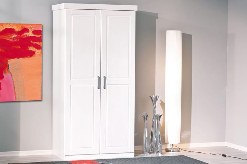 Bailey Garderobe 95 cm - Hvit - Oppbevaring - Klesoppbevaring - Garderober & garderobesystem