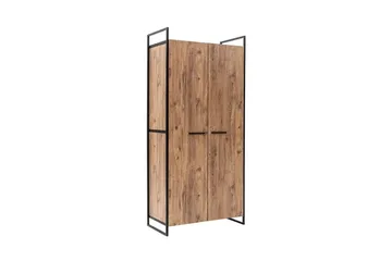 Batler Garderobe 52x104 3 Dører - Natur - Oppbevaring - Klesoppbevaring - Garderober & garderobesystem