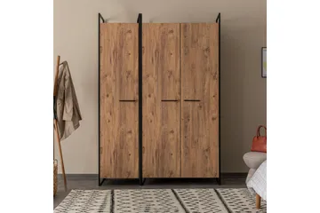 Batler Garderobe 52x104 3 Dører - Natur - Oppbevaring - Klesoppbevaring - Garderober & garderobesystem
