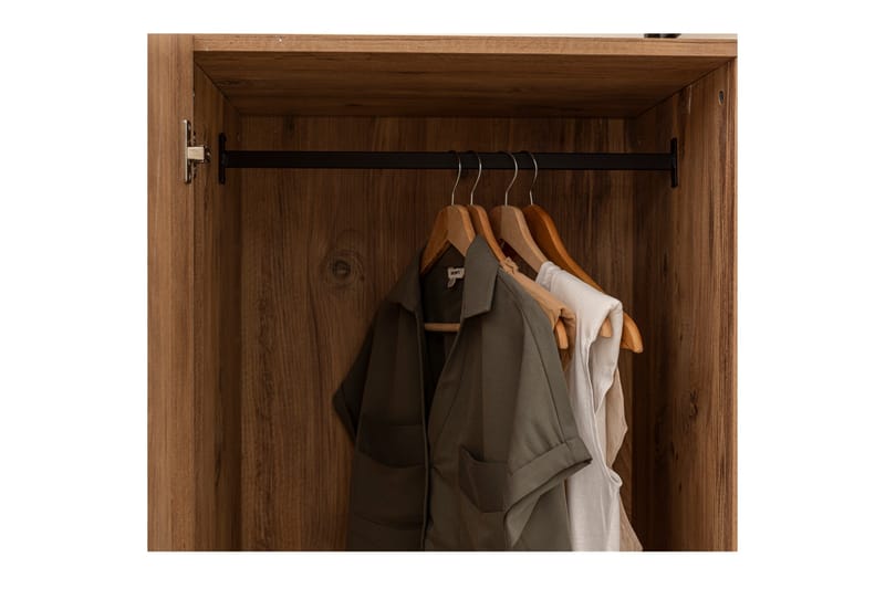 Batler Garderobe 52x104 3 Dører - Natur - Oppbevaring - Klesoppbevaring - Garderober & garderobesystem