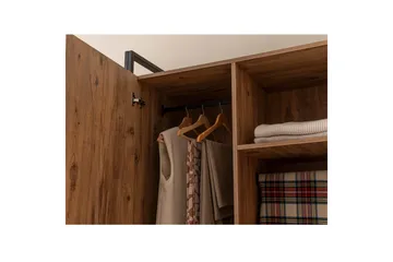 Batler Garderobe 52x104 3 Dører - Natur - Oppbevaring - Klesoppbevaring - Garderober & garderobesystem