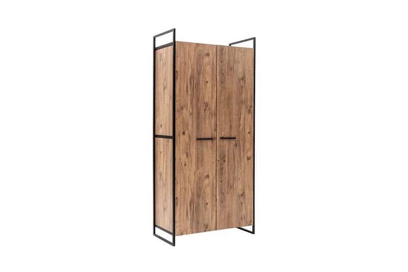 Batler Garderobe 52x104 4 dører - Natur - Oppbevaring - Klesoppbevaring - Garderober & garderobesystem