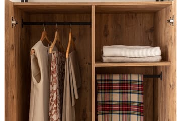 Batler Garderobe 52x104 5 Dører - Natur - Oppbevaring - Klesoppbevaring - Garderober & garderobesystem
