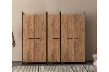 Batler Garderobe 52x104 5 Dører - Natur - Oppbevaring - Klesoppbevaring - Garderober & garderobesystem