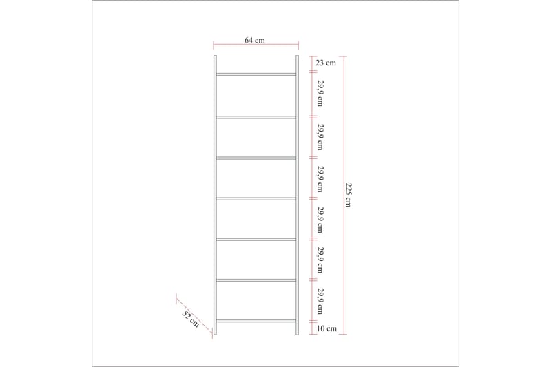 Batler Garderobe 52x64 4 skap 1 dør - Natur - Oppbevaring - Klesoppbevaring - Garderober & garderobesystem