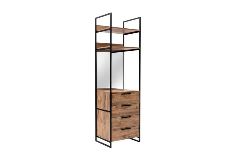 Batler Garderobe 52x64 4 skap 1 dør - Natur - Oppbevaring - Klesoppbevaring - Garderober & garderobesystem