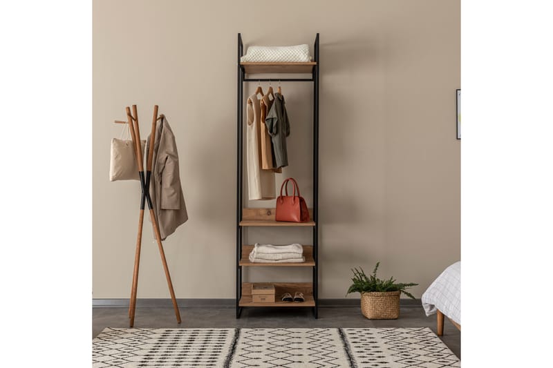 Batler Garderobe 52x64 4 Skap 13 Hyller - Natur - Oppbevaring - Klesoppbevaring - Garderober & garderobesystem