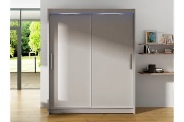 Bay Garderobe 150x200 cm - Grå - Oppbevaring - Klesoppbevaring - Garderober & garderobesystem