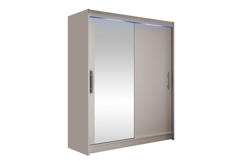 Bay Garderobe Med Speil 150x200 cm, Brun