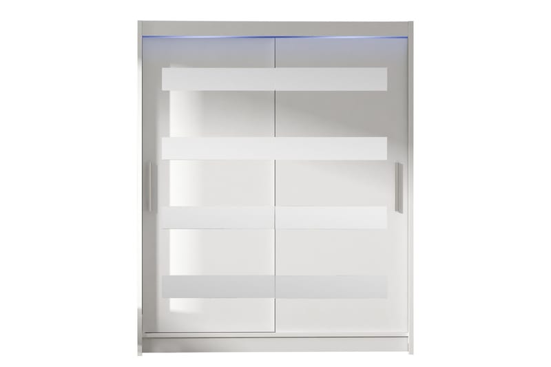 Bay Garderobe Med Speil 150x200 cm - Hvit - Oppbevaring - Klesoppbevaring - Garderober & garderobesystem