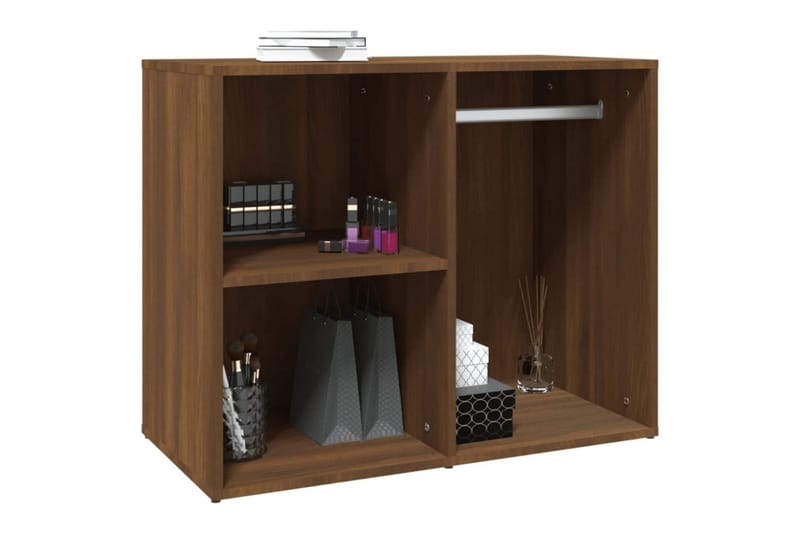 beBasic Sminkeskap brun eik 80x40x65 cm konstruert tre - Brun - Oppbevaring - Klesoppbevaring - Garderober & garderobesystem - Garderobeskap & klesskap
