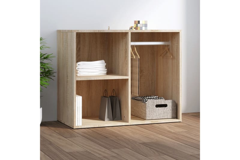 beBasic Sminkeskap sonoma eik 80x40x65 cm konstruert tre - Brun - Oppbevaring - Klesoppbevaring - Garderober & garderobesystem - Garderobeskap & klesskap