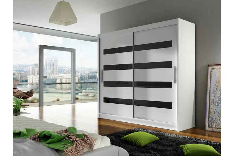 Bega Garderobe 180x57x215 cm - Hvit - Oppbevaring - Klesoppbevaring - Garderober & garderobesystem