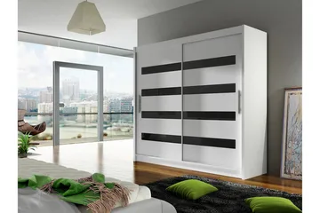 Bega Garderobe 180x57x215 cm - Hvit - Oppbevaring - Klesoppbevaring - Garderober & garderobesystem