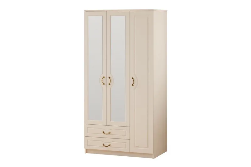 Beyric Garderobe 105x210 cm - Matt Hvit - Oppbevaring - Klesoppbevaring - Garderober & garderobesystem