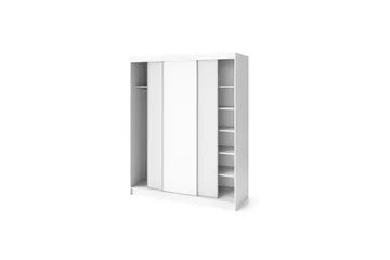 Biancco Garderobe 180x220 cm - Hvit - Oppbevaring - Klesoppbevaring - Garderober & garderobesystem