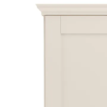 Binz garderobe 122x130 cm - Kasjmirkrem - Oppbevaring - Klesoppbevaring - Garderober & garderobesystem