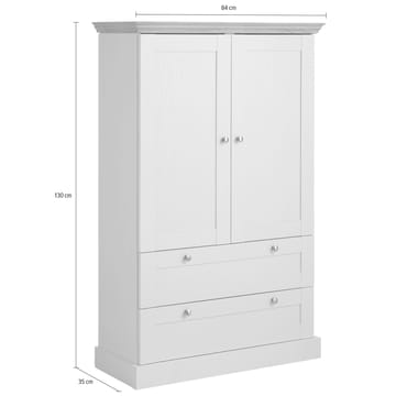 Binz garderobe 83x130 cm - Kasjmirkrem - Oppbevaring - Klesoppbevaring - Garderober & garderobesystem