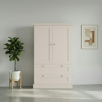 Binz garderobe 83x130 cm - Kasjmirkrem - Oppbevaring - Klesoppbevaring - Garderober & garderobesystem