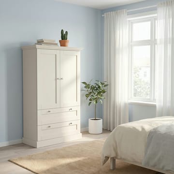 Binz garderobe 83x130 cm - Kasjmirkrem - Oppbevaring - Klesoppbevaring - Garderober & garderobesystem