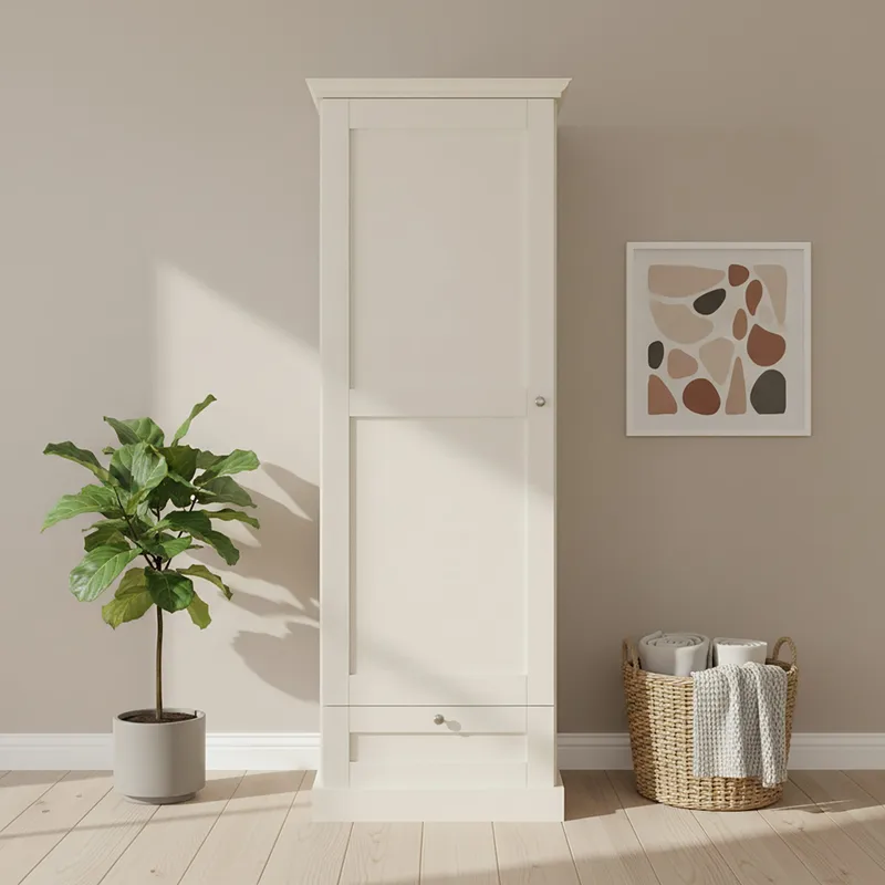Binz hallskap 60x180 cm - Kasjmirkrem - Oppbevaring - Klesoppbevaring - Garderober & garderobesystem