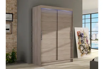 Biscayne Garderobeskap 120x200 cm - Beige - Oppbevaring - Klesoppbevaring - Garderober & garderobesystem