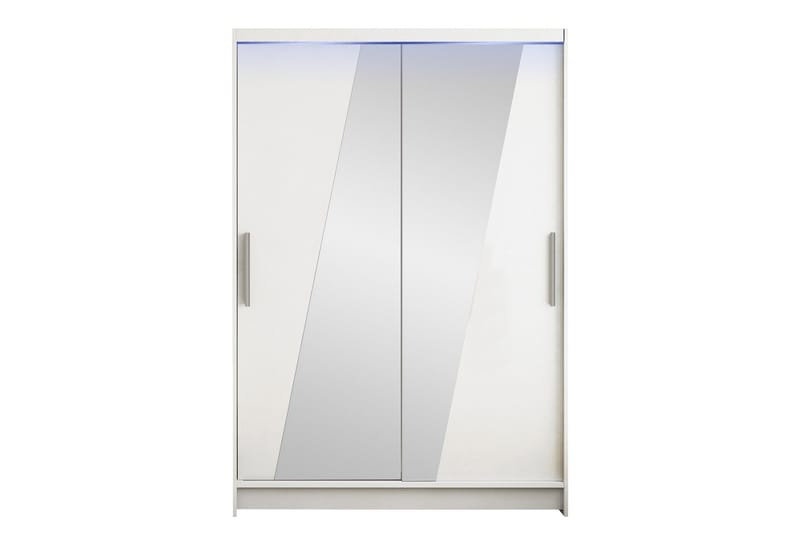 Biscayne Garderobeskap Med Speil 120x200 cm, Grå/Beige