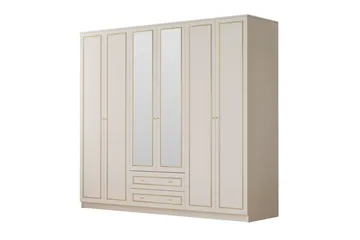 Branor Garderobesskåp 210x184 cm - Matt Hvit - Oppbevaring - Klesoppbevaring - Garderober & garderobesystem - Garderobeskap & klesskap