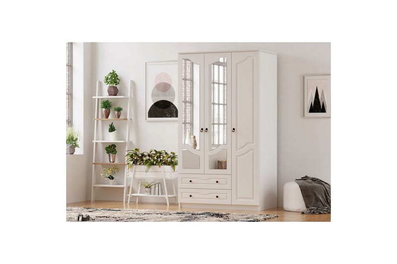 Brelin Garderobe 105x210 cm - Matt Hvit - Oppbevaring - Klesoppbevaring - Garderober & garderobesystem