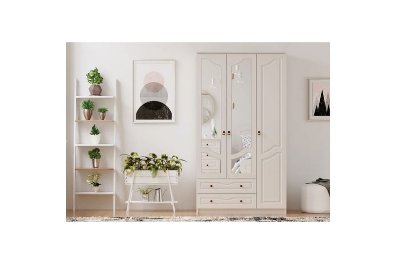 Brelin Garderobe 105x210 cm - Matt Hvit - Oppbevaring - Klesoppbevaring - Garderober & garderobesystem