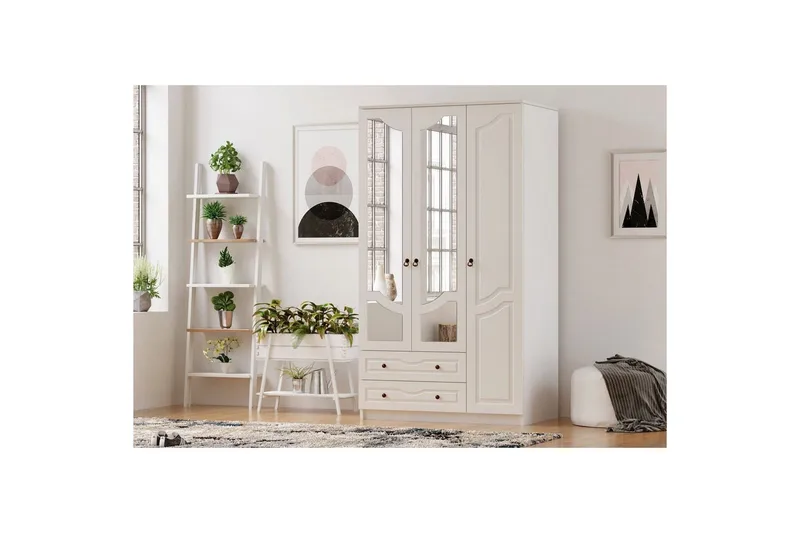 Brelin Garderobe 105x210 cm - Matt Hvit - Oppbevaring - Klesoppbevaring - Garderober & garderobesystem