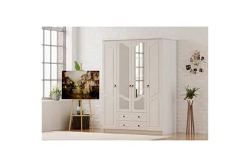 Brelin Garderobe 140x210 cm - Matt Hvit - Oppbevaring - Klesoppbevaring - Garderober & garderobesystem