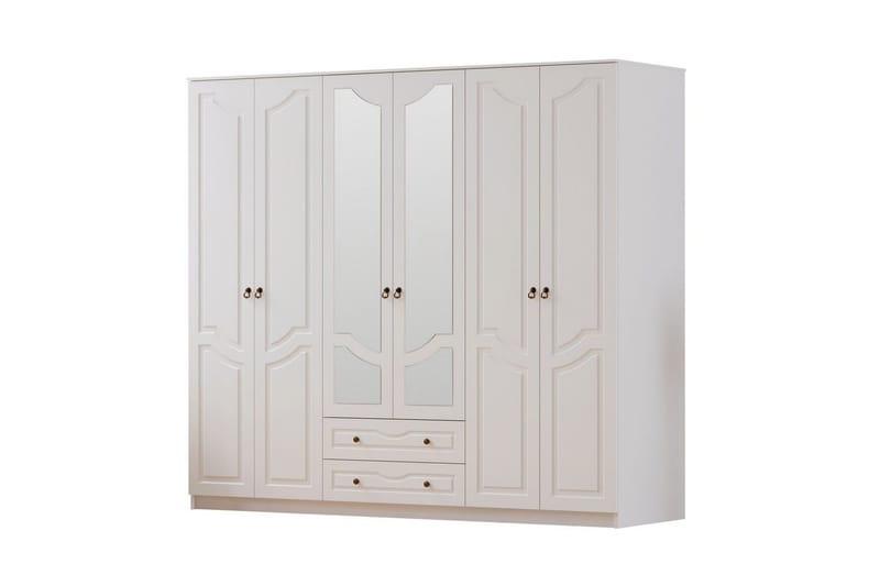 Brelin Garderobe 210x210 cm - Matt Hvit - Oppbevaring - Klesoppbevaring - Garderober & garderobesystem