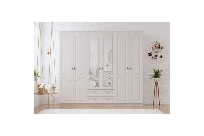 Brelin Garderobe 210x210 cm - Matt Hvit - Oppbevaring - Klesoppbevaring - Garderober & garderobesystem