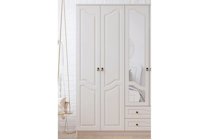 Brelin Garderobe 210x210 cm - Matt Hvit - Oppbevaring - Klesoppbevaring - Garderober & garderobesystem