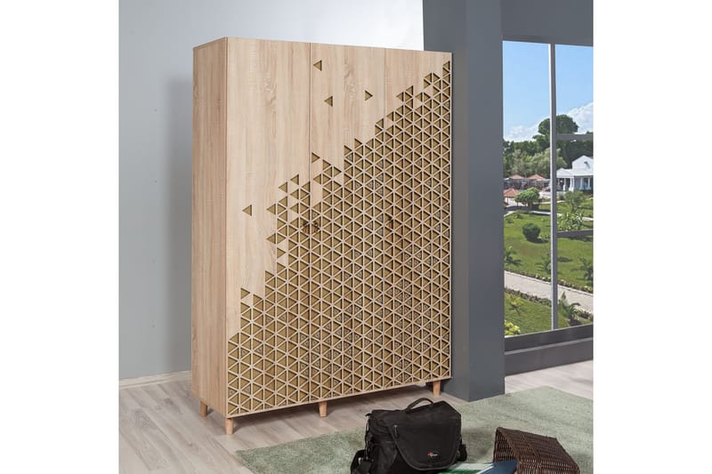 Brokind Garderobe 135 cm - Brun - Oppbevaring - Klesoppbevaring - Garderober & garderobesystem