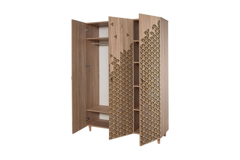 Brokind Garderobe 135 cm - Brun - Oppbevaring - Klesoppbevaring - Garderober & garderobesystem