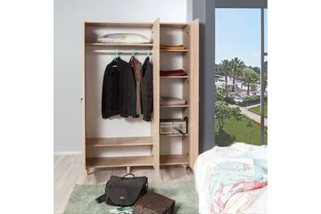 Brokind Garderobe 135 cm - Brun - Oppbevaring - Klesoppbevaring - Garderober & garderobesystem