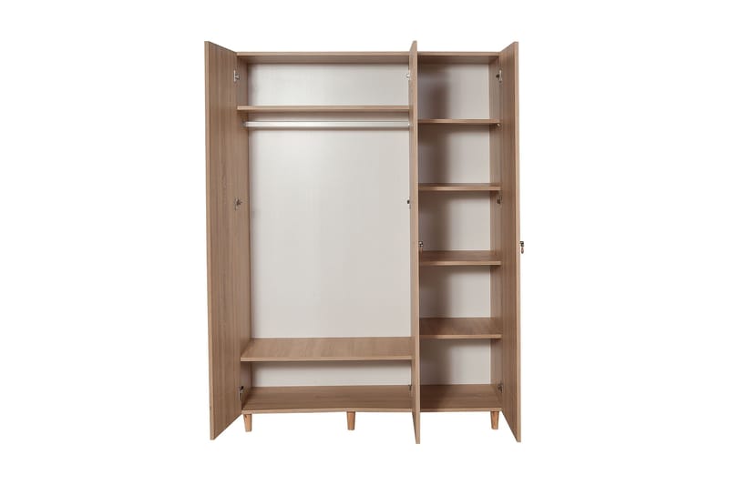 Brokind Garderobe 135 cm - Brun/Blå - Oppbevaring - Klesoppbevaring - Garderober & garderobesystem