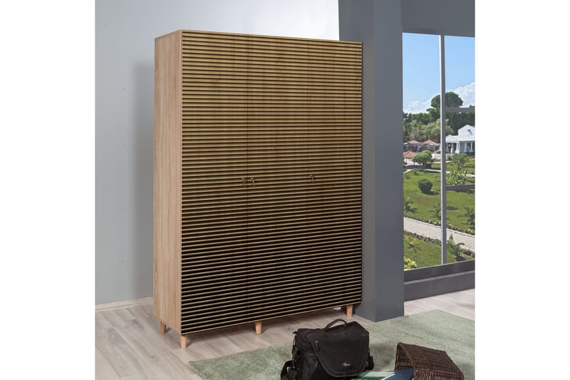 Brokind Garderobe 135 cm - Brun/Eik - Oppbevaring - Klesoppbevaring - Garderober & garderobesystem